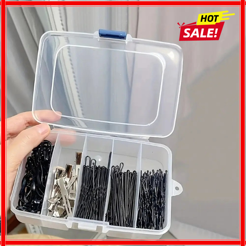 Travel Accessories Jewelry - 2pc Clear 5-grid Portable Plastic Hair
