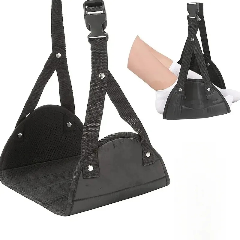 Travel Accessories Long Flight - Airplane Footrest Hammock Adjustable Strap Portable