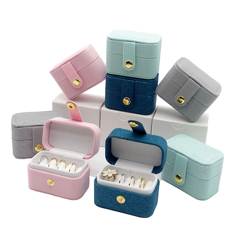 Travel Accessories Jewelry - PU Leather Portable Jewelry Box Desktop