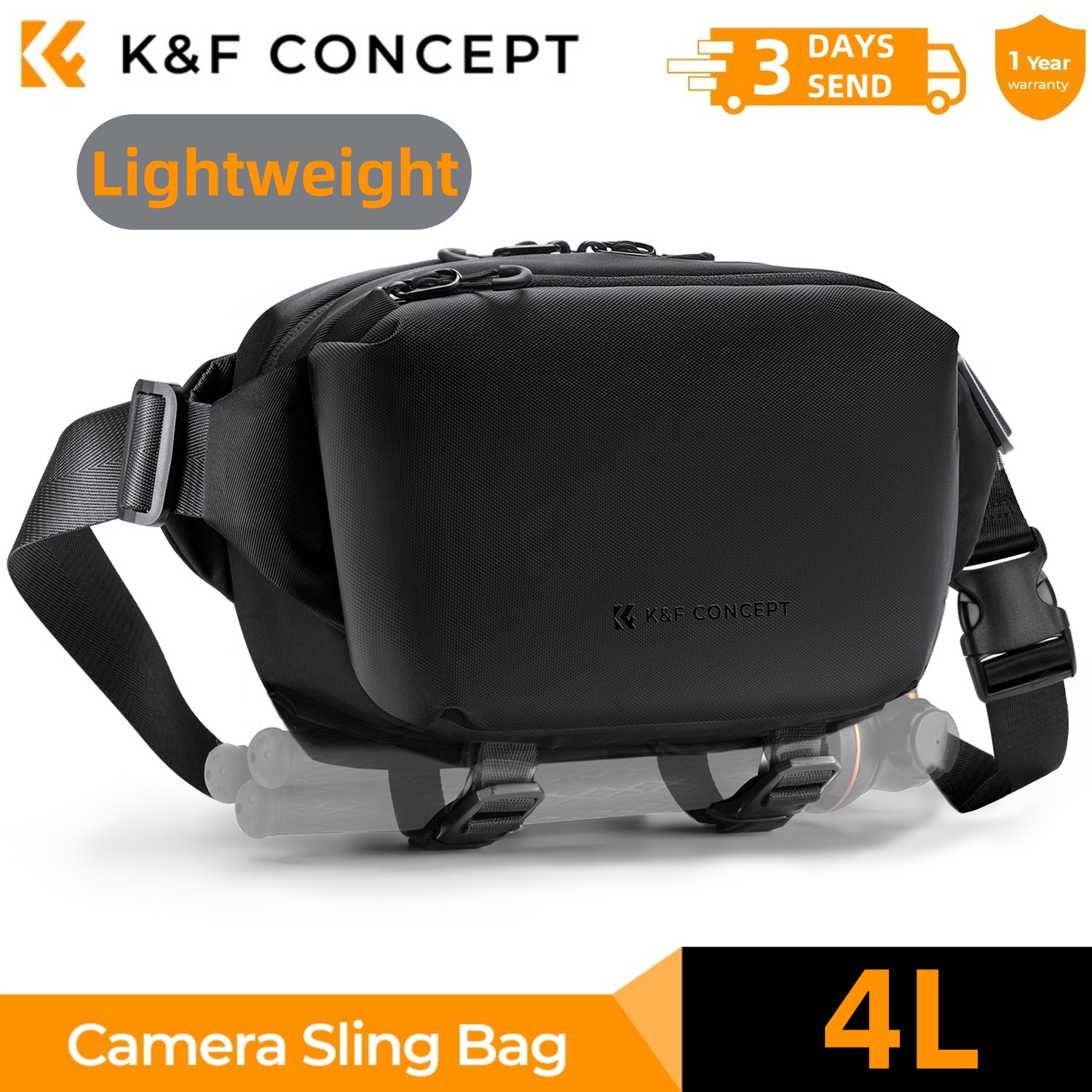 Camera Bag Travel - K&F CONCEPT 4L Camera Sling Bag