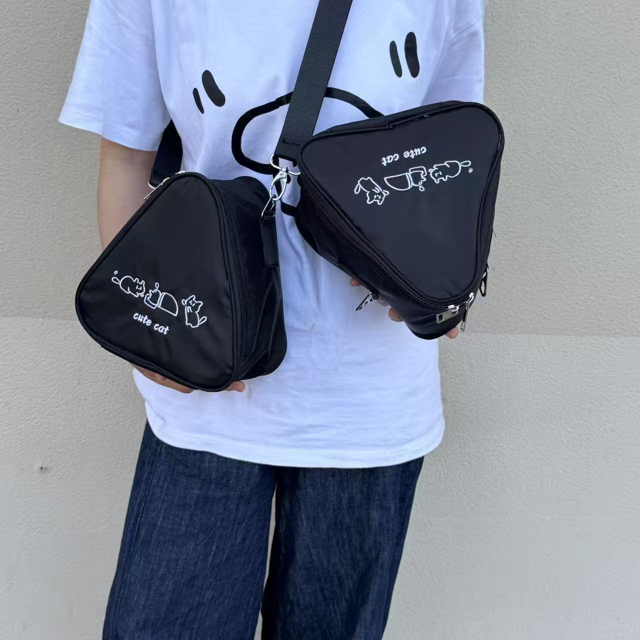 Camera Bag Travel - Cute Cartoon High-Appearance Triangle Camera Bag,Portable