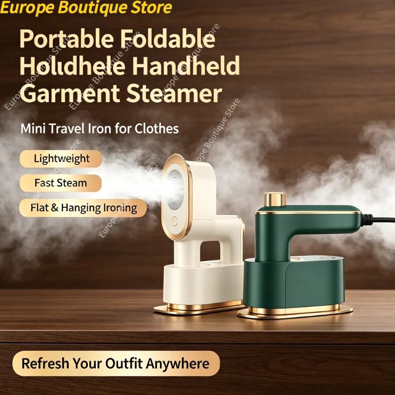 Portable Steamer Clothes - Foldable Mini Portable Handheld Clothes Iron