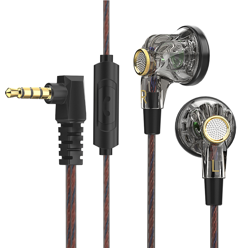Earplug Set Foam - QKZ MDR Wired Earphones With Microphone