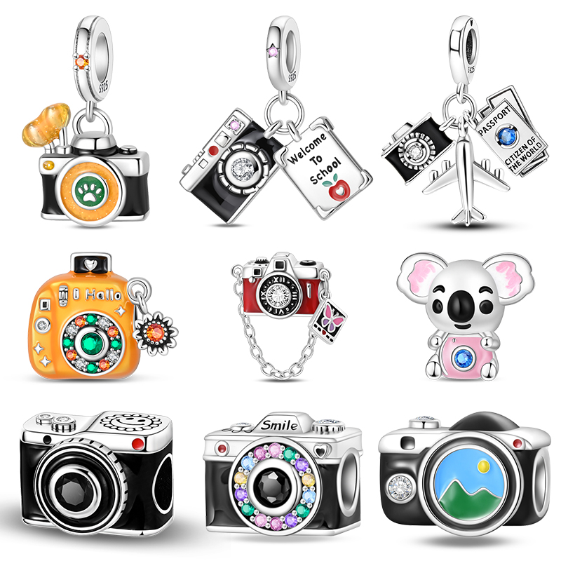 Travel Accessories Kmart - 925 Sterling Silver Vintage Camera Charms