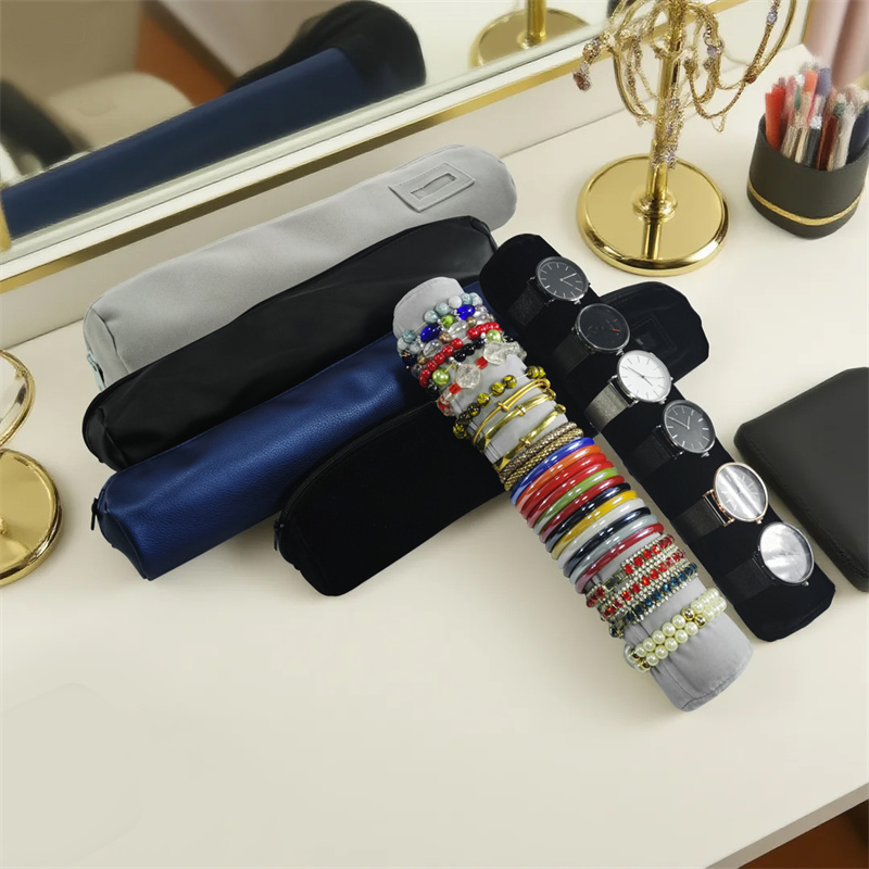 PU  leather Velvet Jewelry Rol - огляд і ціна Travel Jewellery & Accessories Organiser