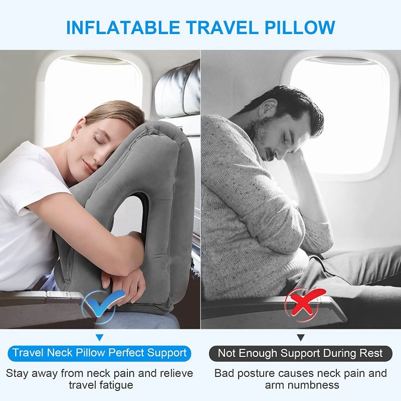 Inflatable Travel Pillows with - огляд і ціна Travel Accessories Long Flight