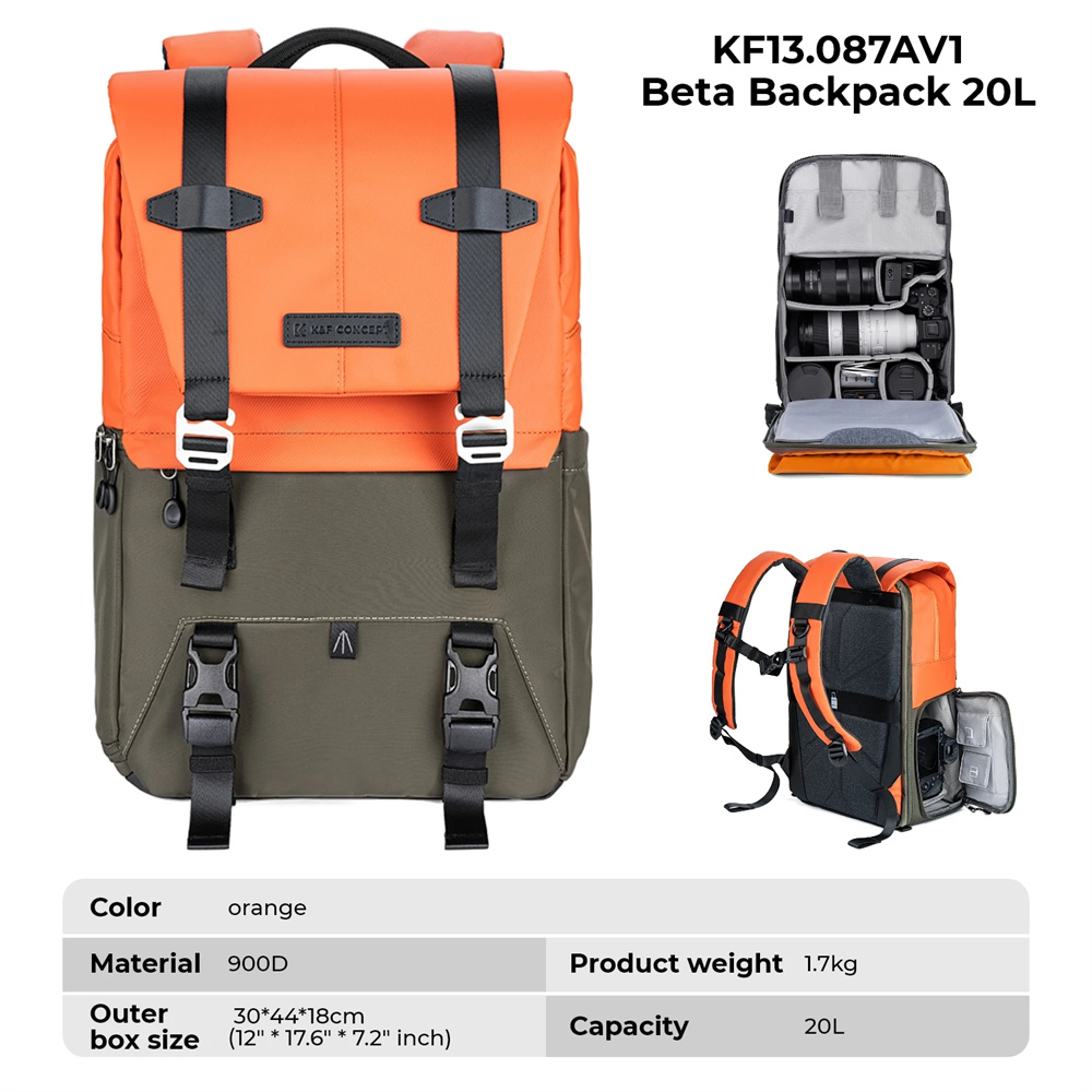 K&F CONCEPT Camera Backpack Tr - огляд і ціна Camera Bag Travel
