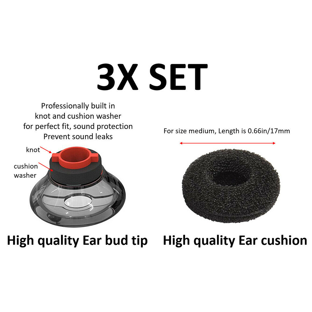 6pcs Replacement Memory Foam E - огляд і ціна Earplug Set Foam