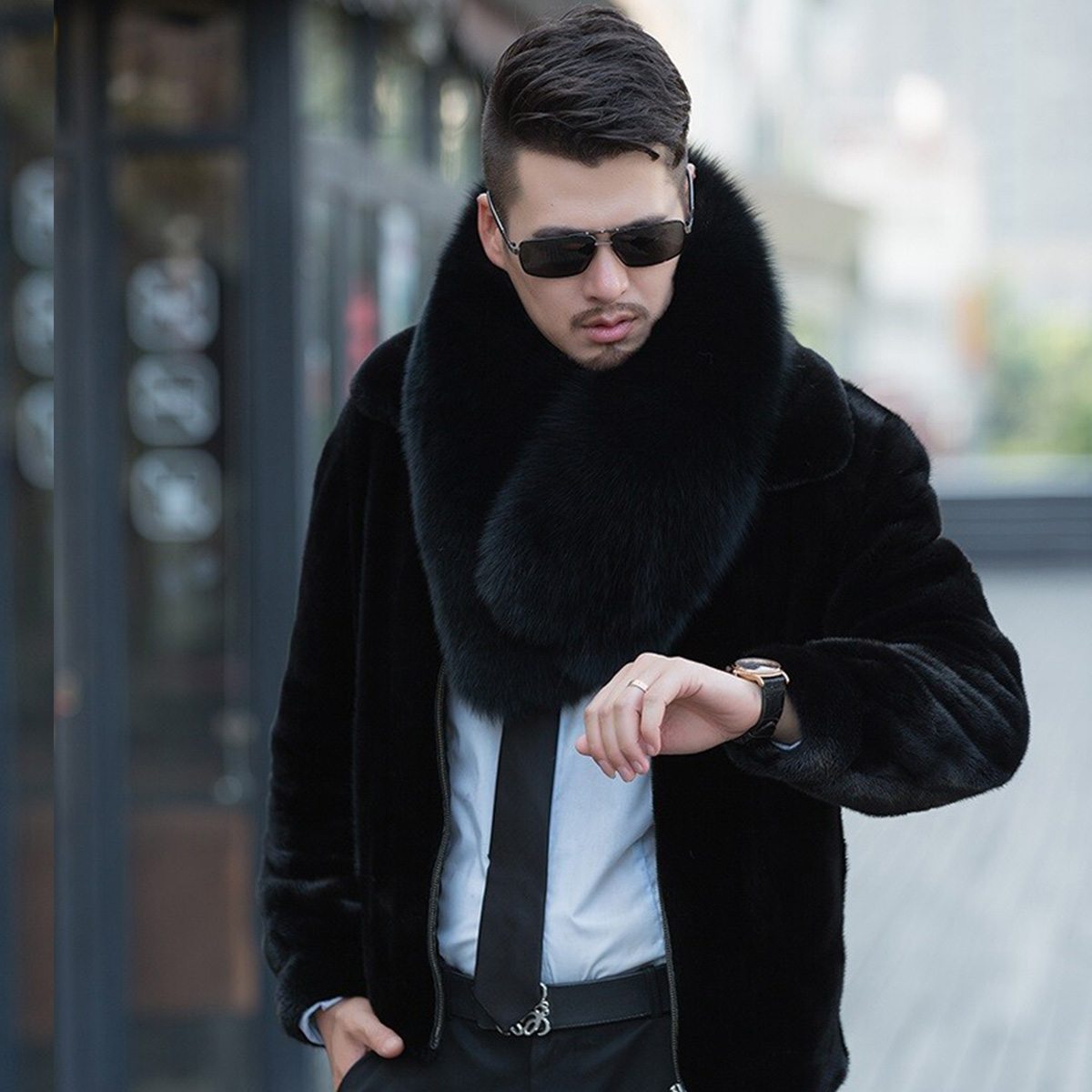 Genuine Fox Fur Scarf Winter A - огляд і ціна Travel Accessories Sale