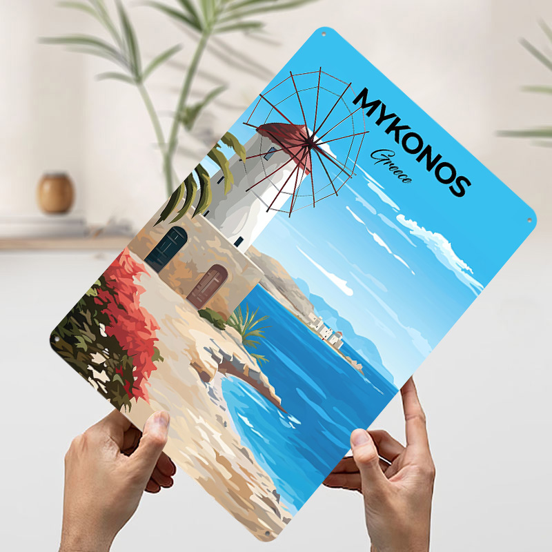 Mykonos Greece Travel Poster C - огляд і ціна Travel Accessories Greece