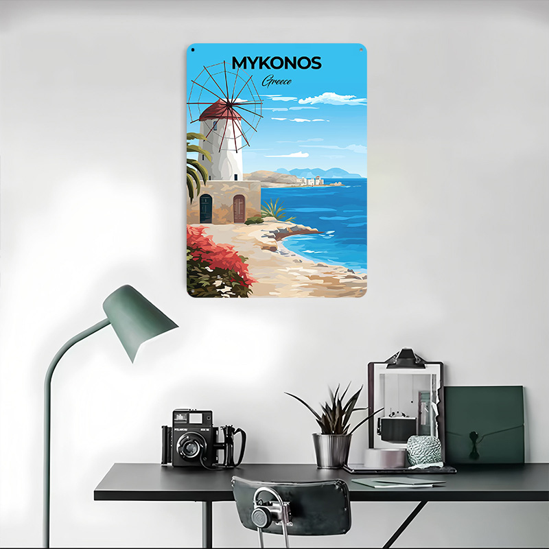 Mykonos Greece Travel Poster C - огляд і ціна Travel Accessories Greece