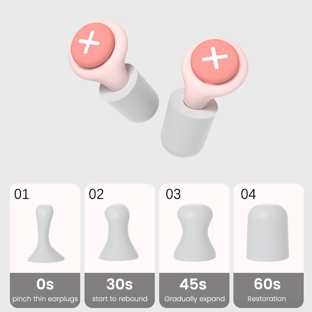 Silicone Earplug Sleep Noise E - огляд і ціна Earplug Set Foam