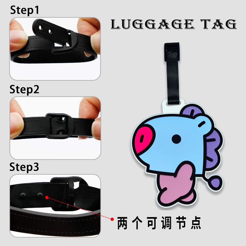 BT21 cartoon cute keychain Kaw - огляд і ціна Travel Accessories Sale