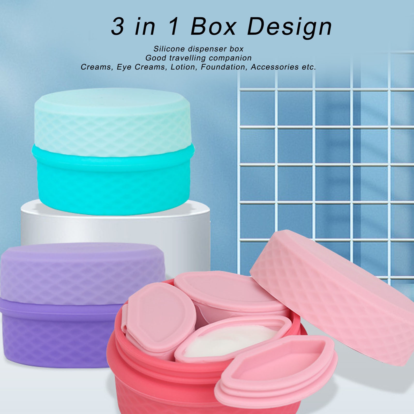 Silicone Makeup Dispenser Jewe - огляд і ціна Travel Jewellery & Accessories Organiser