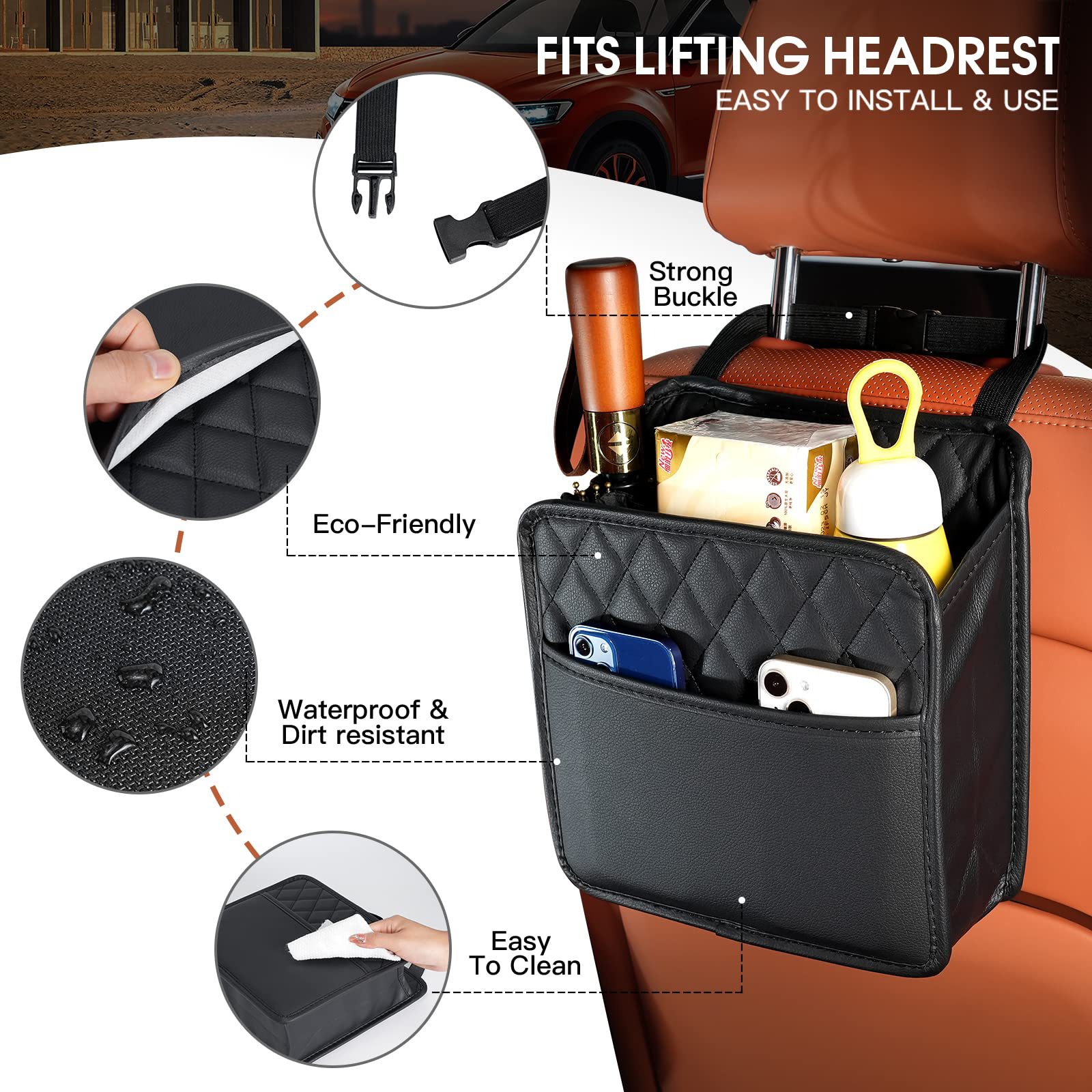 Hanging Storage Pocket Automot - огляд і ціна Travel Accessories In Car