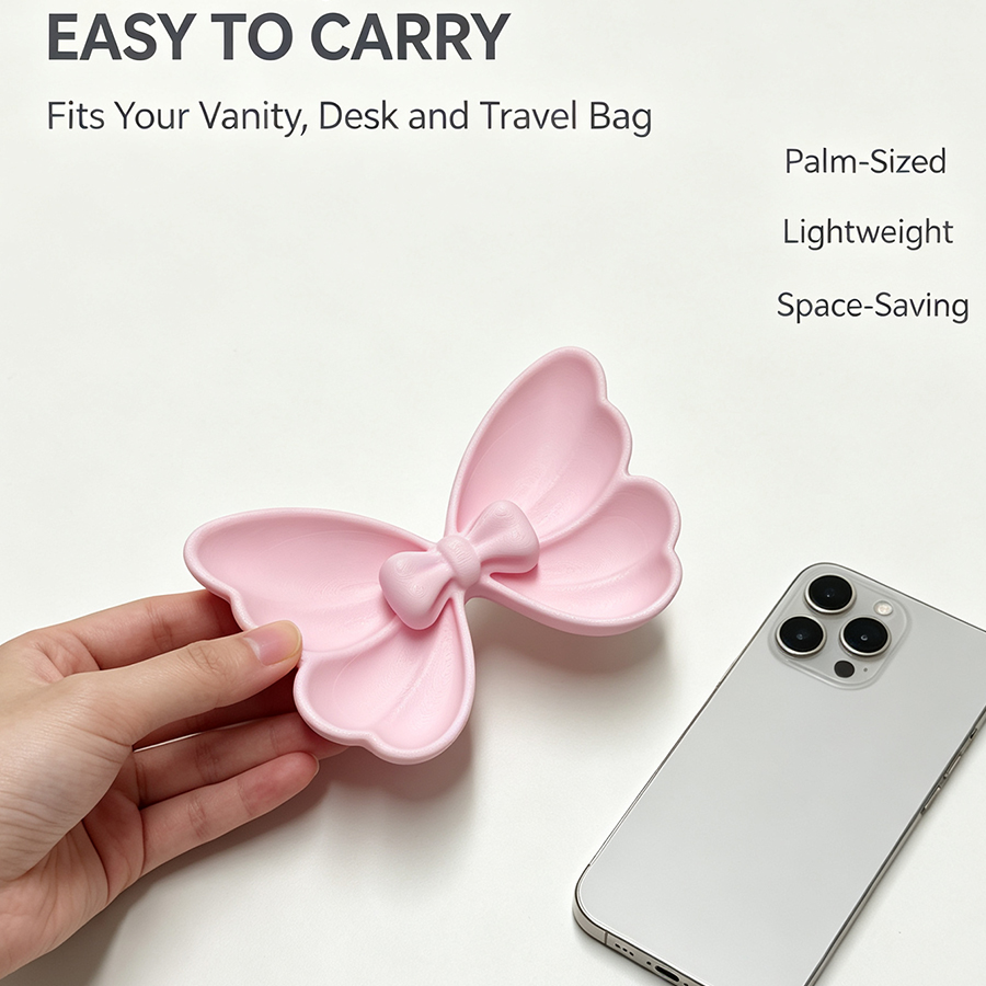 2Pcs Mini Bow-Shaped Jewelry S - огляд і ціна Travel Accessories Jewelry