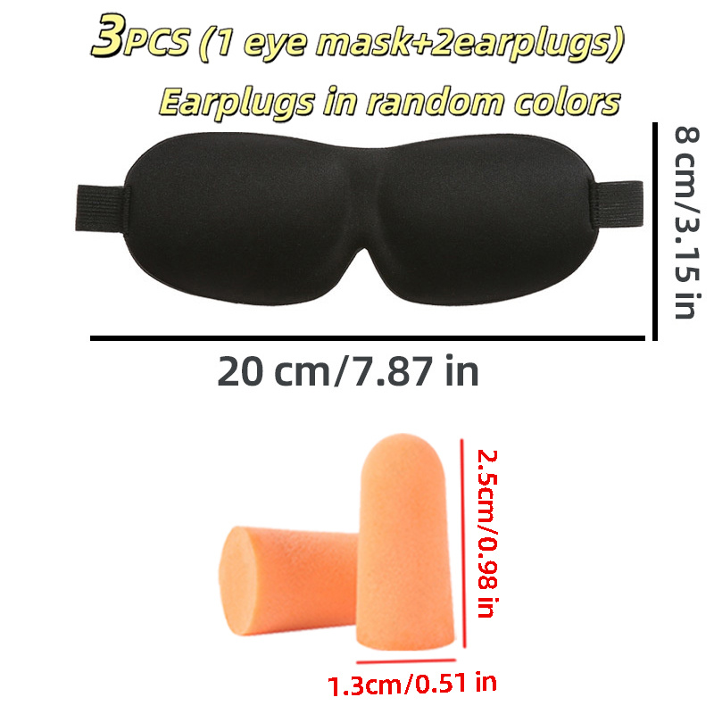 3-Pcs Sleep Set-Lightweight Th - огляд і ціна Earplug Set Foam