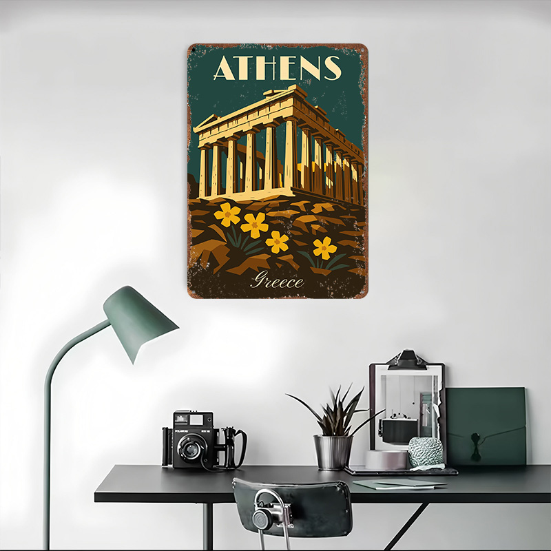 Athens Greece Retro Travel Met - огляд і ціна Travel Accessories Greece