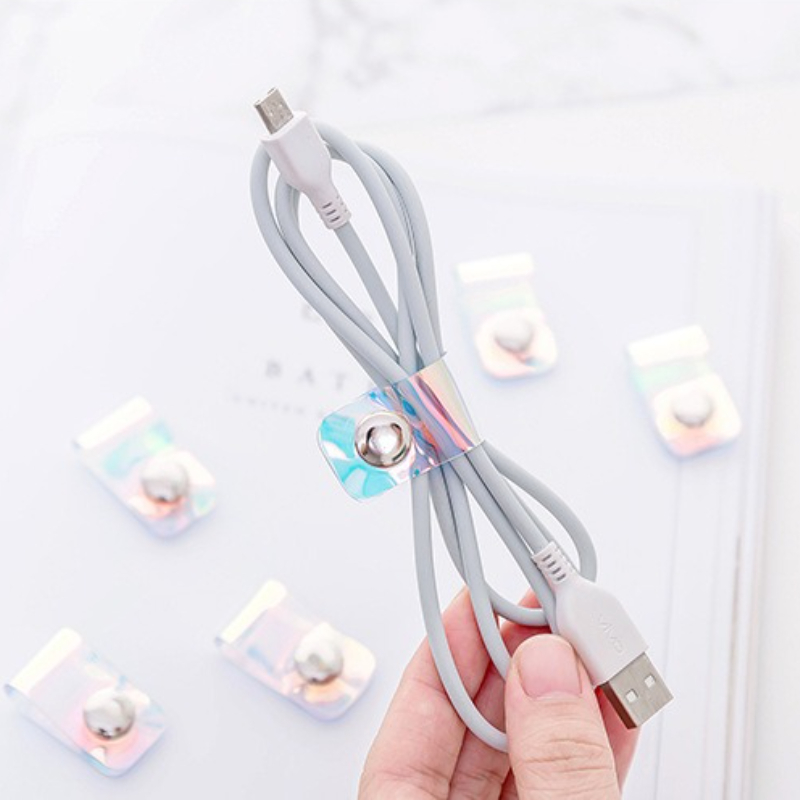 5Pcs INS Laser PVC Starp Data  - огляд і ціна Cable Organizer Travel