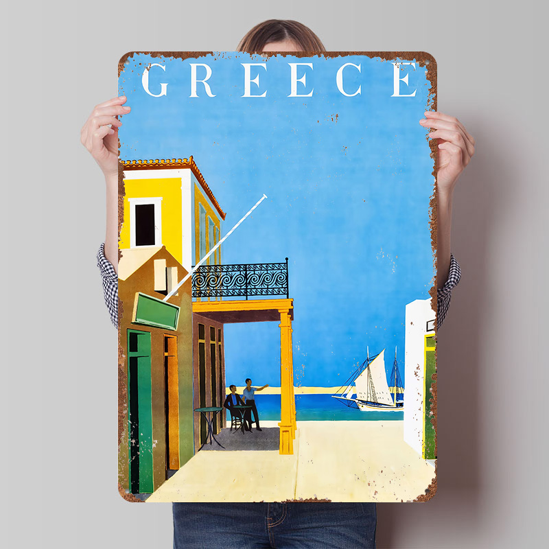 Greece Travel Metal Poster Cus - огляд і ціна Travel Accessories Greece