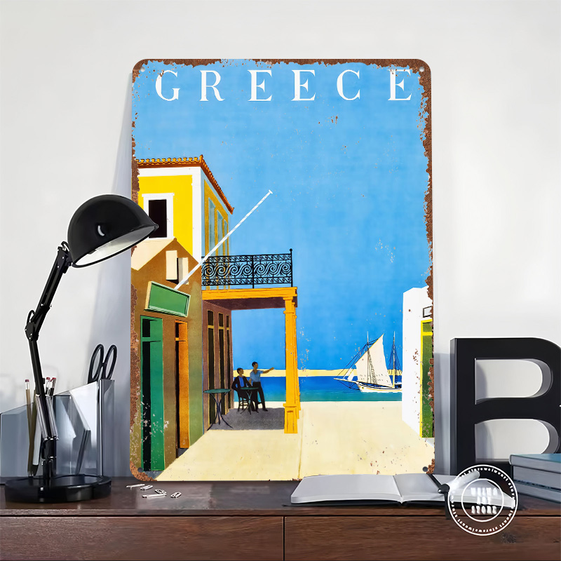 Greece Travel Metal Poster Cus - огляд і ціна Travel Accessories Greece