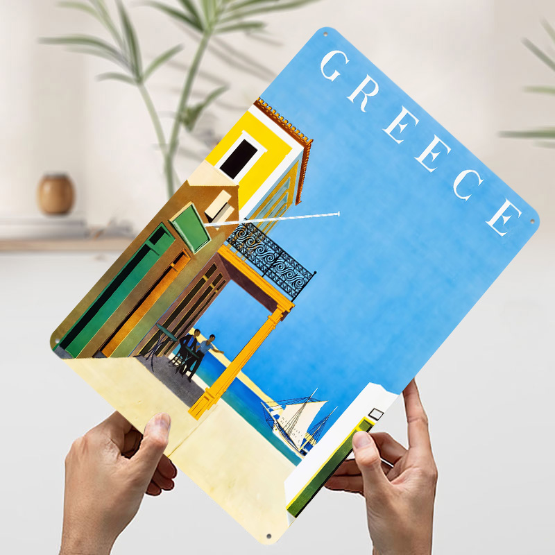Greece Travel Metal Poster Cus - огляд і ціна Travel Accessories Greece