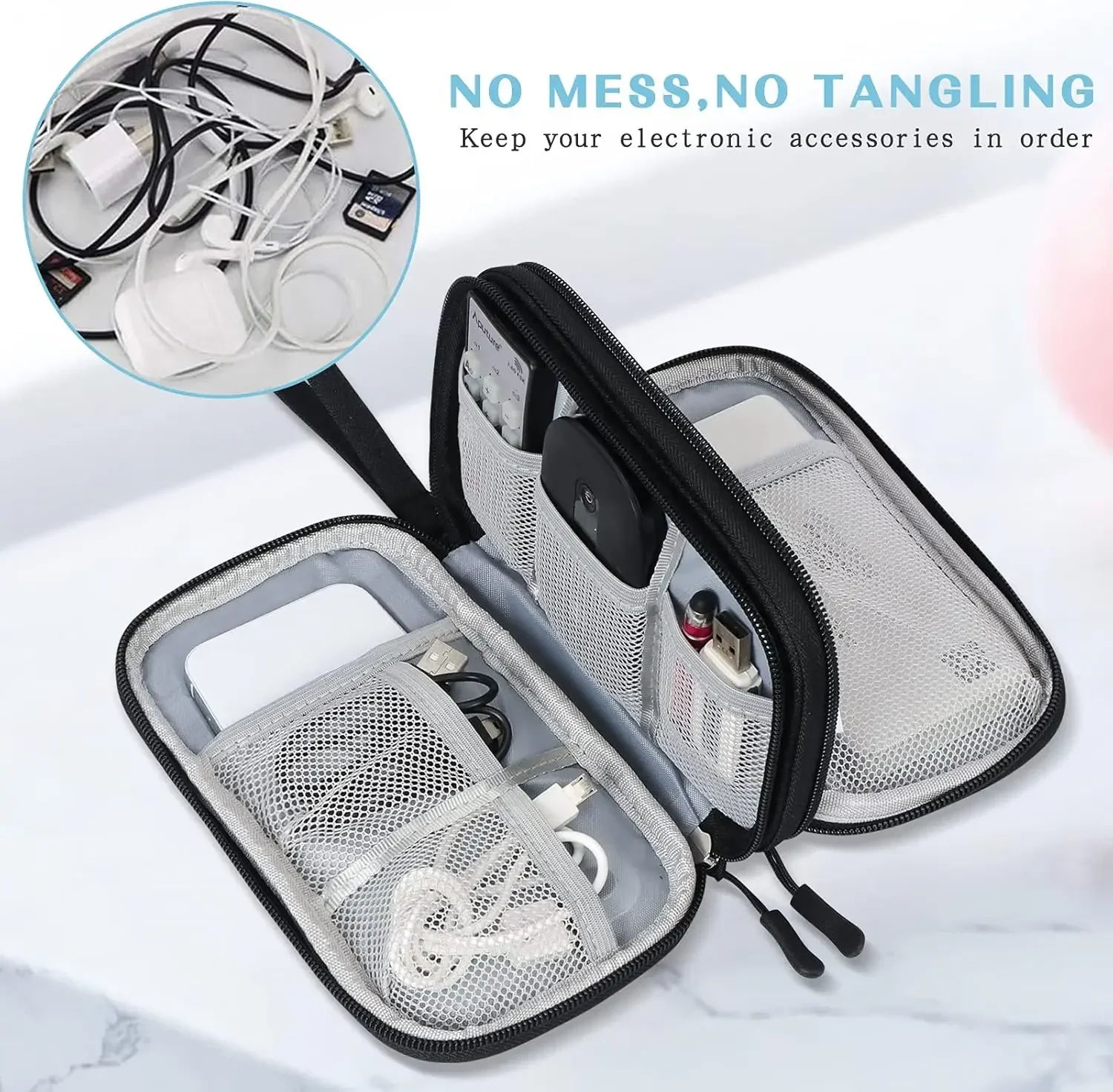 Travel Cable Bag Portable Digi - огляд і ціна Cable Organizer Travel