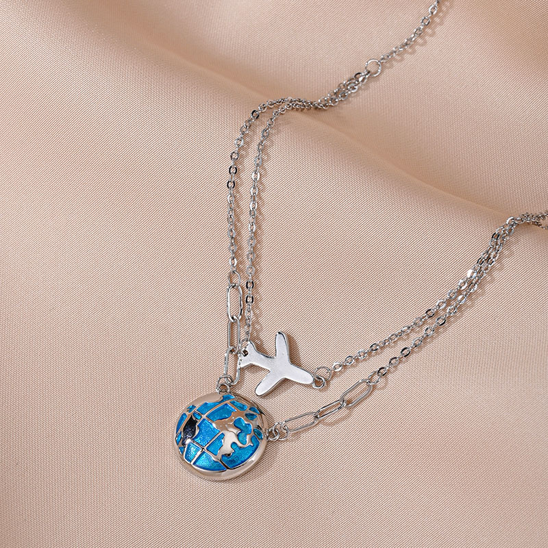 Fashion Double Chain Globe Air - огляд і ціна Travel Accessories Gifts For Men