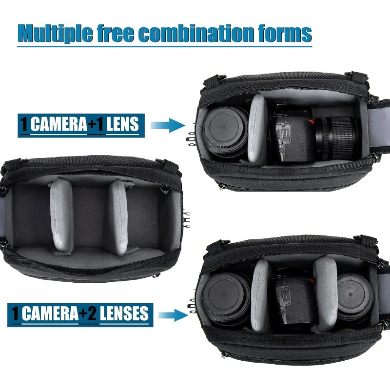 Waterproof One-Shoulder Sling  - огляд і ціна Camera Bag Travel
