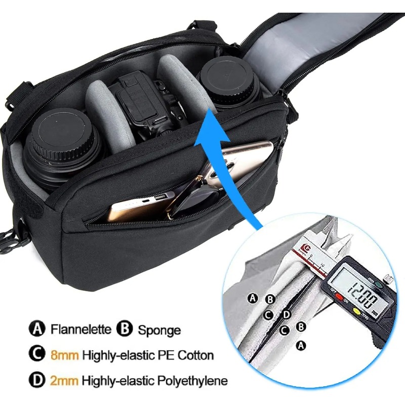 Waterproof One-Shoulder Sling  - огляд і ціна Camera Bag Travel